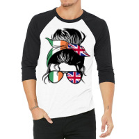 Ireland And Great Britain Mix Uk Half Irish Half British Long Sleeve T 3/4 Sleeve Shirt | Artistshot