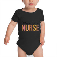 Leopard Telephone Triage Nurse Print For Nursing Student Long Sleeve T Baby Bodysuit | Artistshot