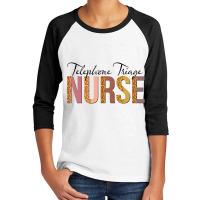 Leopard Telephone Triage Nurse Print For Nursing Student Long Sleeve T Youth 3/4 Sleeve | Artistshot