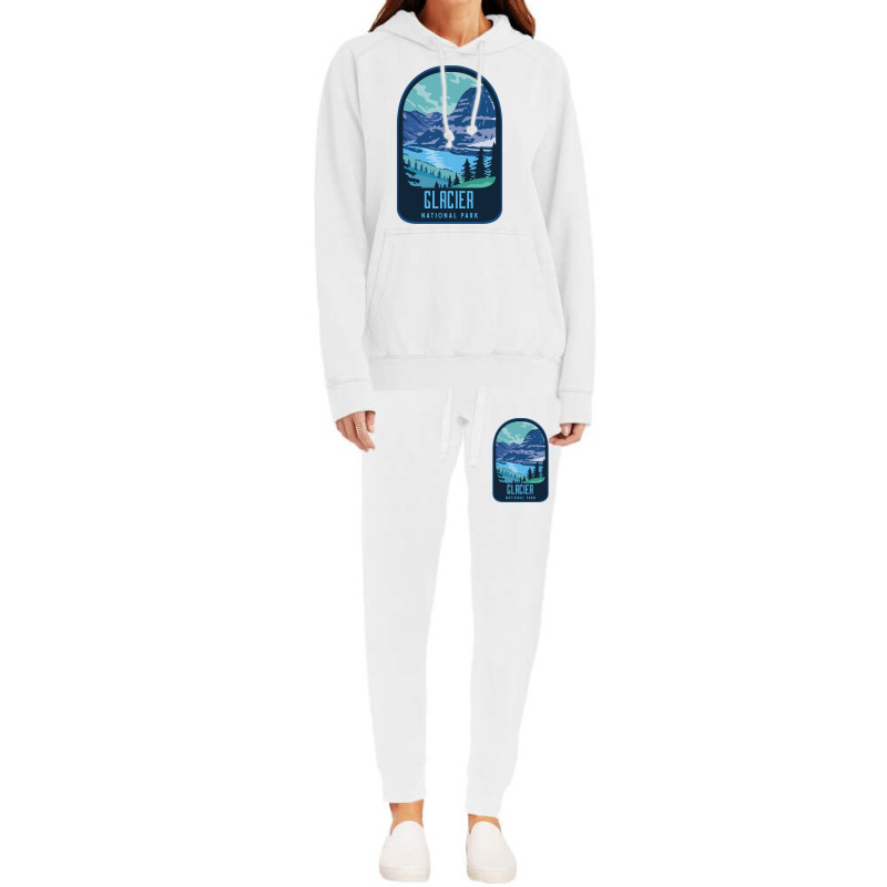 Glacier National Park Retro Hoodie & Jogger set by BILLYJOHNSON | Artistshot