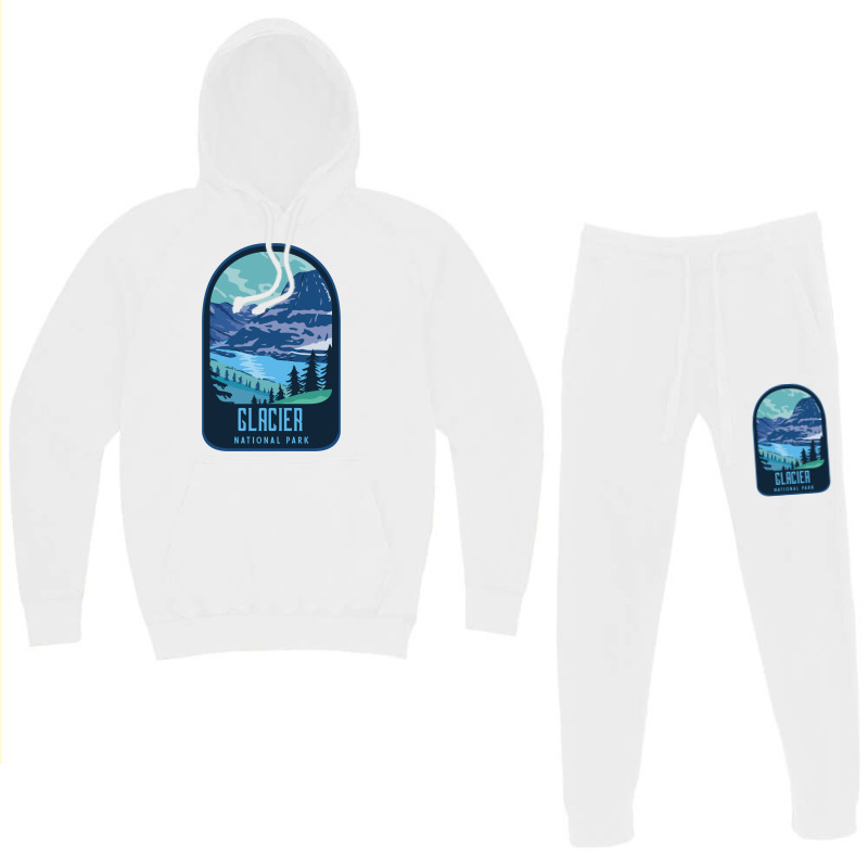 Glacier National Park Retro Hoodie & Jogger set by BILLYJOHNSON | Artistshot