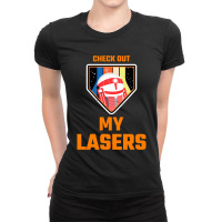 Check Out My Lasers Ladies Fitted T-shirt | Artistshot