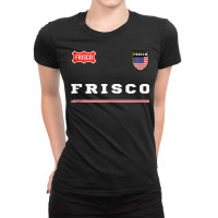 Frisco Sportssoccer Jersey National Pride Gift Tank Top Ladies Fitted T-shirt | Artistshot