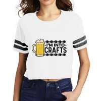 I'm Into Crafts Beer Brewing Homebrewing Craftbeer Malt Hop Long Sleev Scorecard Crop Tee | Artistshot