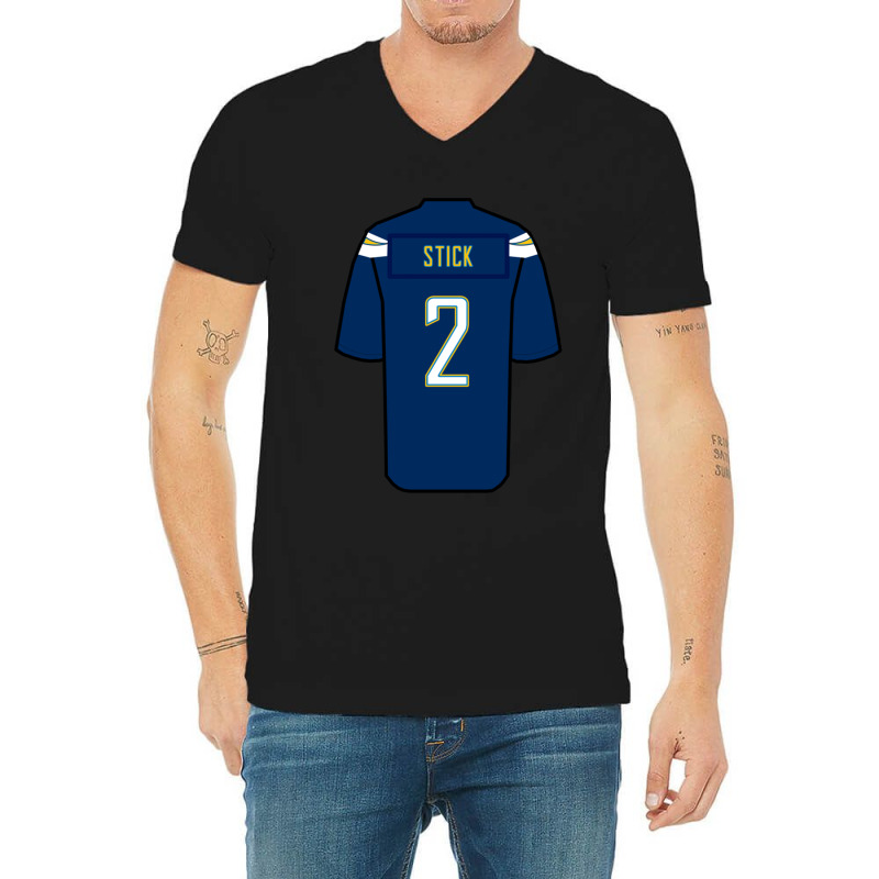 Easton Stick Jersey V-Neck Tee by cm-arts | Artistshot