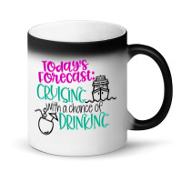 Todays Forecast Cruising With A Chance Of Drinking Relaxed Fit Magic Mug | Artistshot