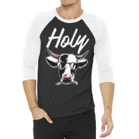 Holy Funny Cow Sweatshirt 3/4 Sleeve Shirt | Artistshot