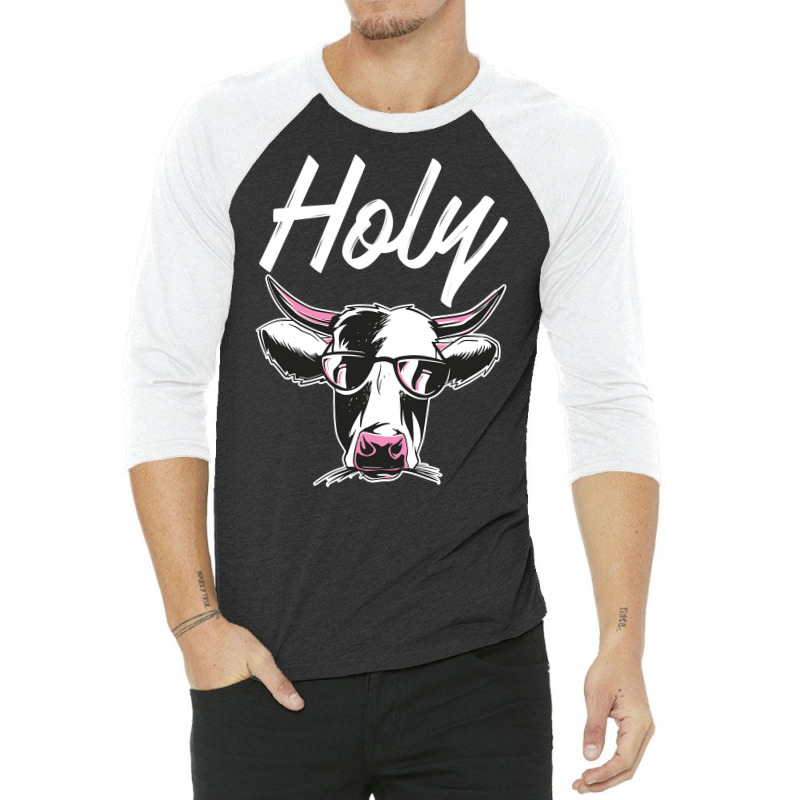 Holy Funny Cow Sweatshirt 3/4 Sleeve Shirt | Artistshot