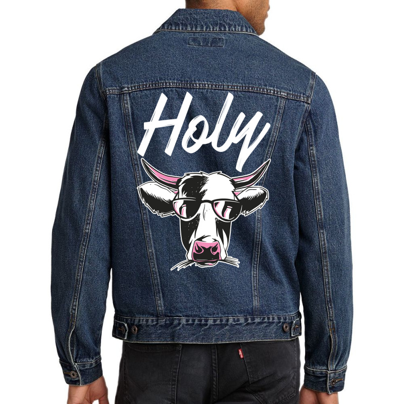 Holy Funny Cow Sweatshirt Men Denim Jacket | Artistshot