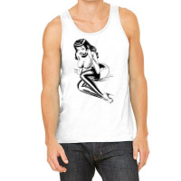 On The Phone Sexy Big Titty Lingerie Pinup Girl T Shirt Tank Top | Artistshot