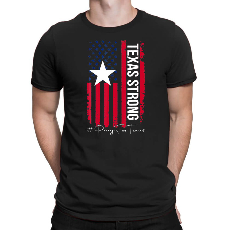 Texas Strong Pray For Texas Flag Map T-shirt | Artistshot