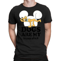 Funny Pluto Dogs Are My Happy Place T-shirt | Artistshot