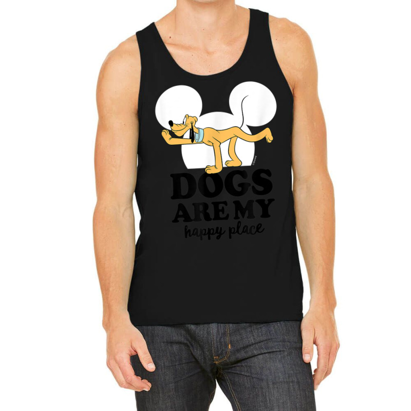 Funny Pluto Dogs Are My Happy Place Tank Top | Artistshot