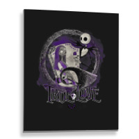 Funny Nightmare Before Christmas Valentines Jack True Love Metal Print Vertical | Artistshot