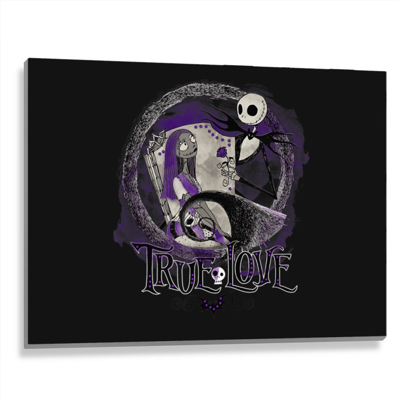 Funny Nightmare Before Christmas Valentines Jack True Love Metal Print Horizontal | Artistshot