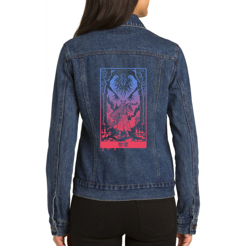 Enlightenment Ladies Denim Jacket by cm-arts | Artistshot