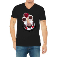 Cookie Puss V-neck Tee | Artistshot