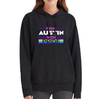 From Austin With Pride Lgbtq Sayings Lgbt Quotes Austinite Premium T S Vintage Hoodie | Artistshot