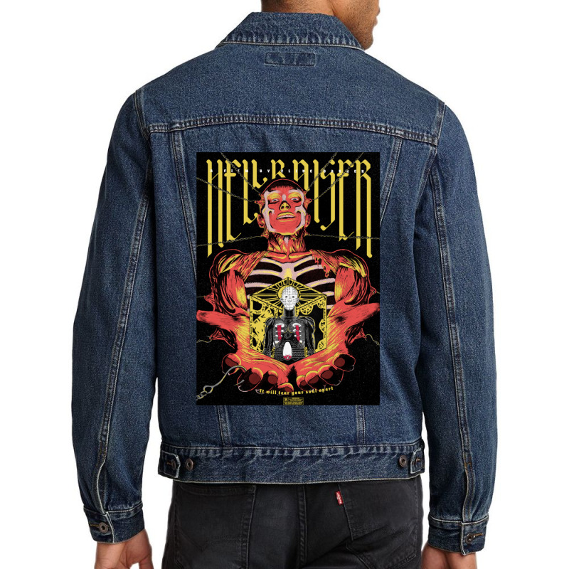 Hellraiser  18 Men Denim Jacket by cm-arts | Artistshot