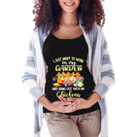 Chicken Chick Retro I Just Want To Work In 184 Rooster Hen Maternity Scoop Neck T-shirt | Artistshot