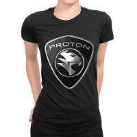 Proton Power  Black Proton Car Badge Ladies Fitted T-shirt | Artistshot