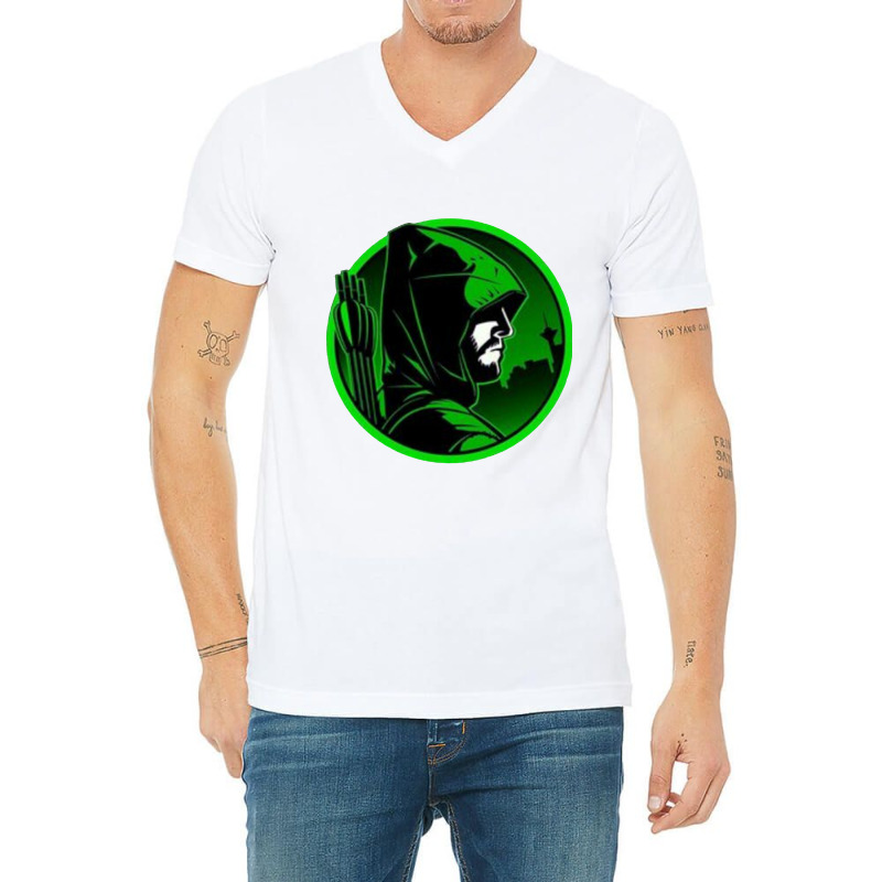 Detective Green Monster V-neck Tee | Artistshot