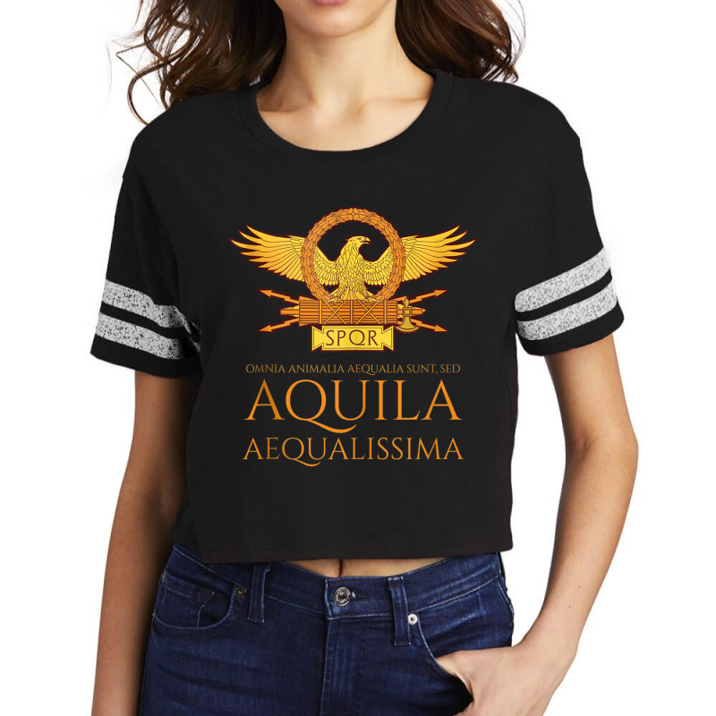 Ancient Rome   Latin Language   The Eagle Is The Most Equal Tank Top Scorecard Crop Tee by cm-arts | Artistshot