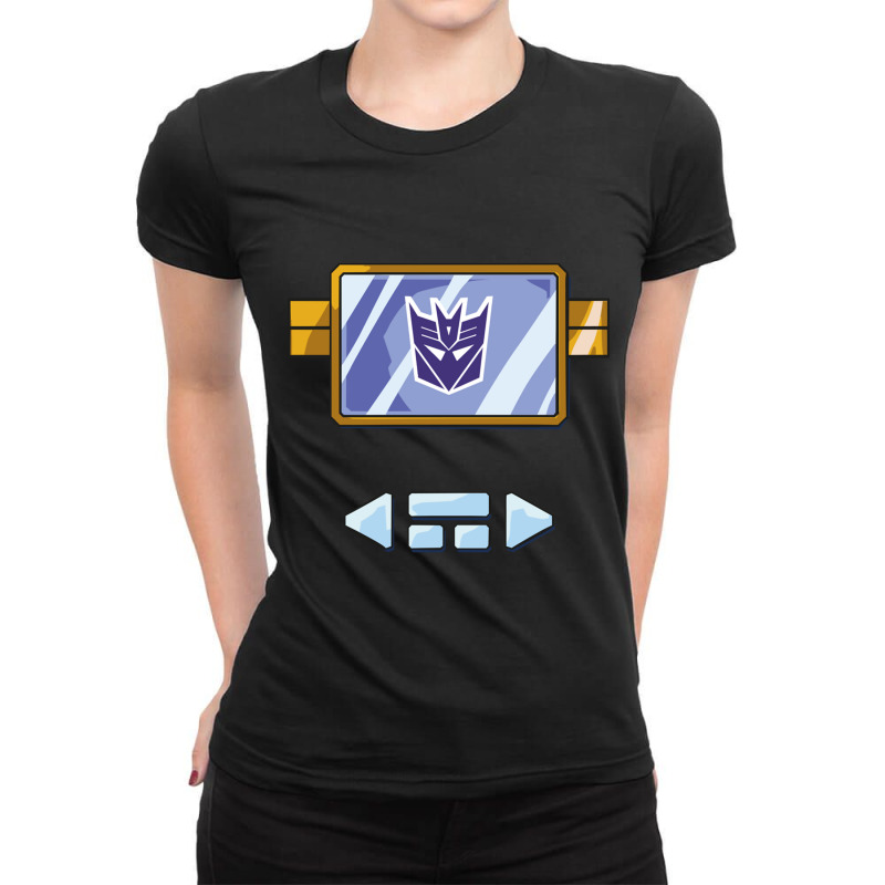 Soundwave Chest Ladies Fitted T-Shirt by cm-arts | Artistshot