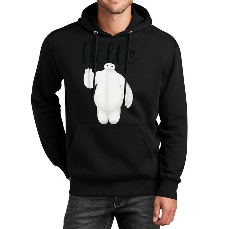 Funny Big Hero 6 Baymax Wave Hello Graphic Unisex Hoodie | Artistshot