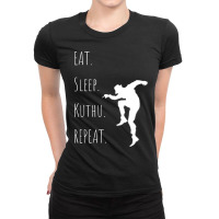 Tamil Design By Lungi Life. Eat.sleep.kuthu.repeat Ladies Fitted T-shirt | Artistshot