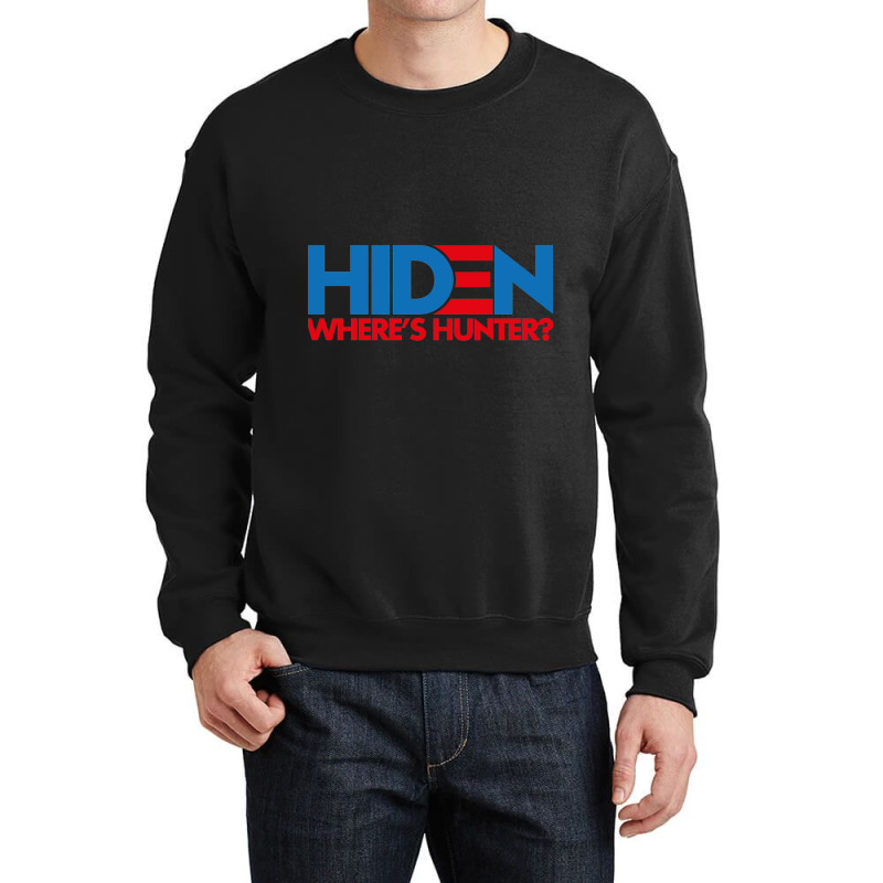 Hiden Wheres Hunter Crewneck Sweatshirt by cm-arts | Artistshot