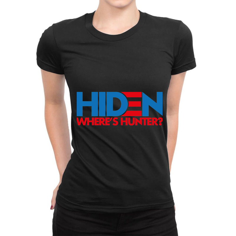 Hiden Wheres Hunter Ladies Fitted T-Shirt by cm-arts | Artistshot