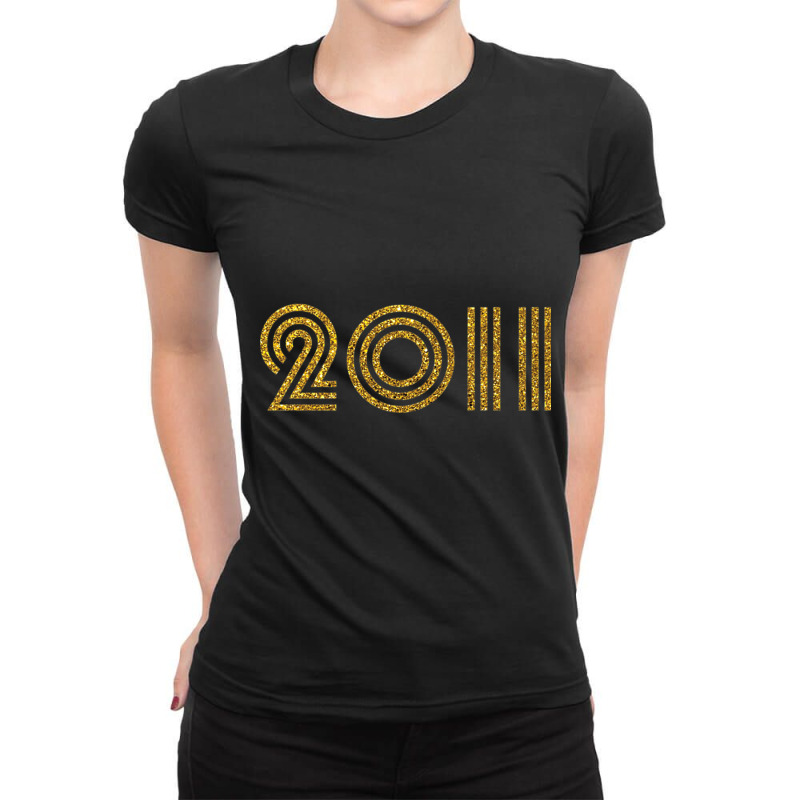 2011   Birth Year Milestone Birthday Retro Funk Disco Premium T Shirt Ladies Fitted T-Shirt by cm-arts | Artistshot