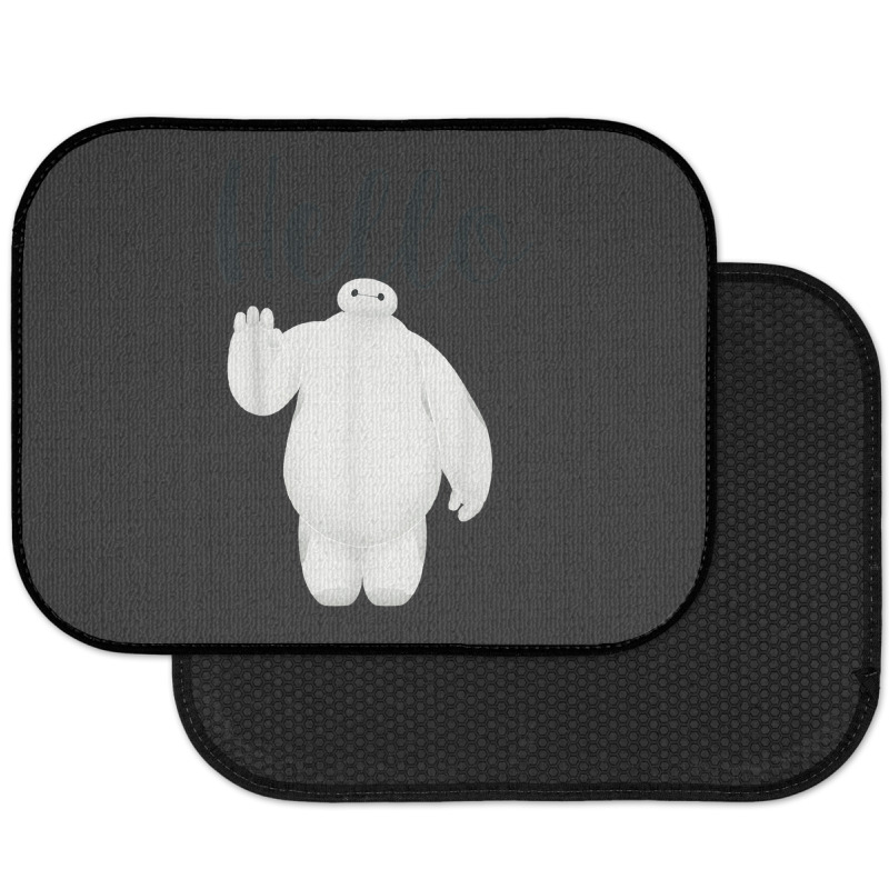 Funny Big Hero 6 Baymax Hello Wave Graphic Rear Car Mat | Artistshot