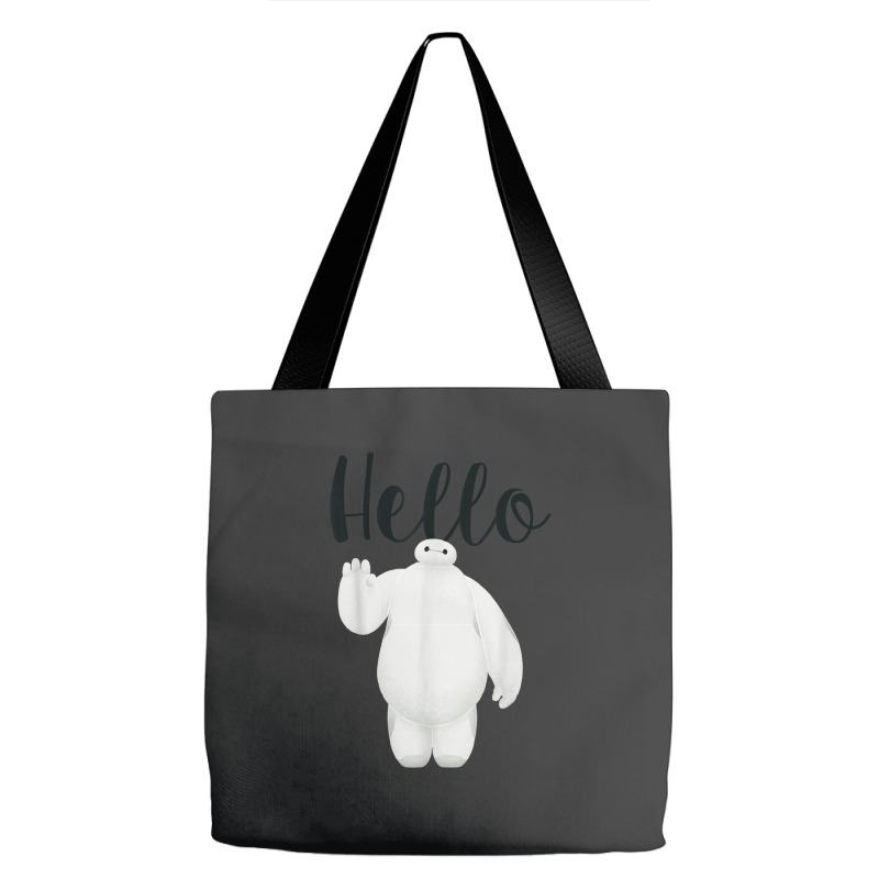 Funny Big Hero 6 Baymax Hello Wave Graphic Tote Bags | Artistshot