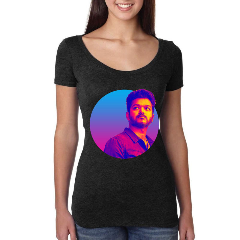 Thalapathy Vijay Classic Women's Triblend Scoop T-shirt by cm-arts | Artistshot