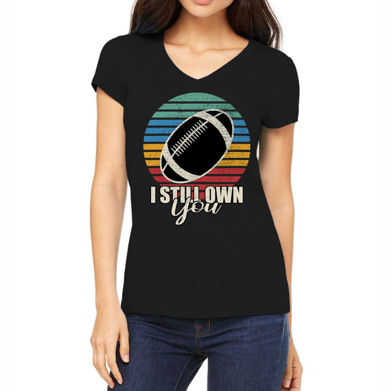 Football I Still Own You 294 Football Player Women's V-Neck T-Shirt by cm-arts | Artistshot