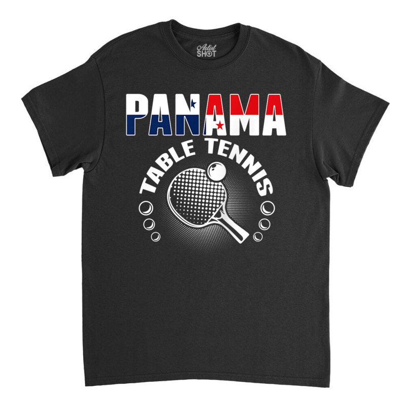 Panama Table Tennis Fans Jersey Panamanian Ping Pong Lovers Tank Top Classic T-shirt by cm-arts | Artistshot