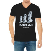 Rapa Nui Moai Easter Islands Statue Heads Mystery V-neck Tee | Artistshot