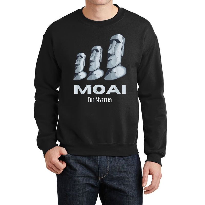 Rapa Nui Moai Easter Islands Statue Heads Mystery Crewneck Sweatshirt | Artistshot