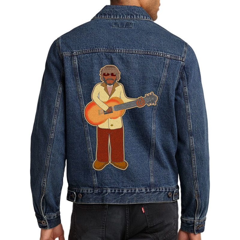 Retro Thunder Musician Men Denim Jacket by cm-arts | Artistshot