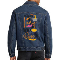 Cute Esthetician Skincare Beautician Waxing Skin Therapist Long Sleeve Men Denim Jacket | Artistshot