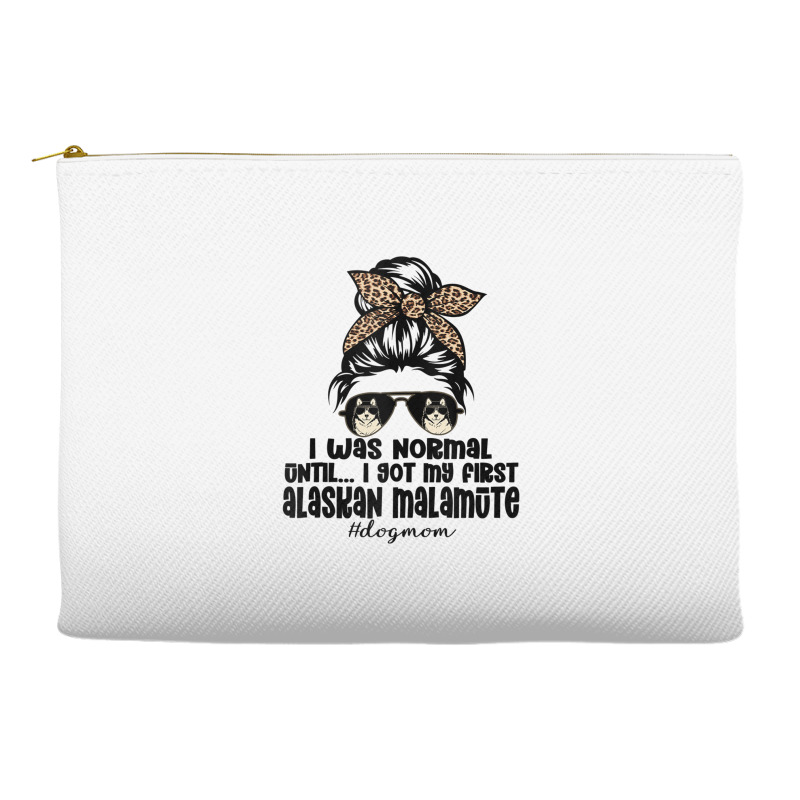 Normal Until Got My Alaskan Malamute Leopard Bandana Funny Tank Top Accessory Pouches | Artistshot