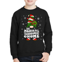 Medical Technician Gnome Emergency Worker Christmas Pajama T Shirt Youth Sweatshirt | Artistshot