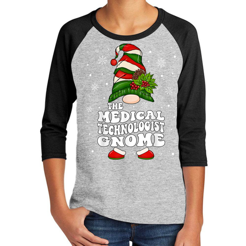 Medical Technician Gnome Emergency Worker Christmas Pajama T Shirt Youth 3/4 Sleeve | Artistshot