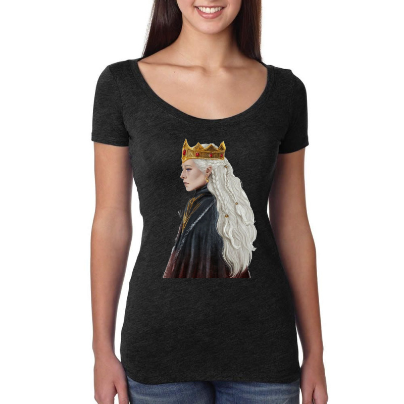 Rhaenyra Qeen Women's Triblend Scoop T-shirt by cm-arts | Artistshot