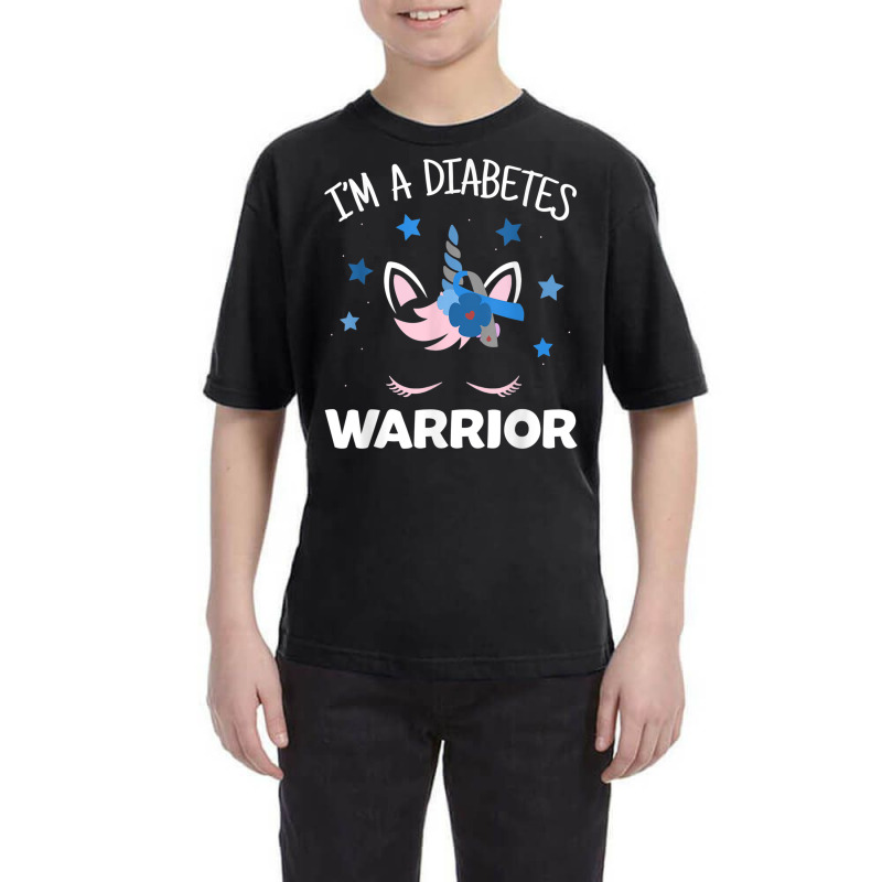 Unicorn Diabetes Warrior, Diabetes Awareness T Shirt Youth Tee by cm-arts | Artistshot