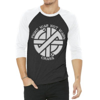 Crass  Fight War Not Wars Premium 3/4 Sleeve Shirt | Artistshot