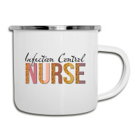 Leopard Infection Control Nurse Print For Nursing Student Long Sleeve Camper Cup | Artistshot