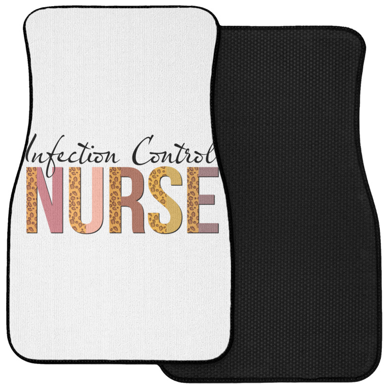 Leopard Infection Control Nurse Print For Nursing Student Long Sleeve Front Car Mat | Artistshot